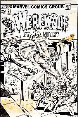 Werewolf by Night #23 Cover Original Art