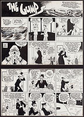 The Gumps Sunday Comic Strip Original Art dated 5-25