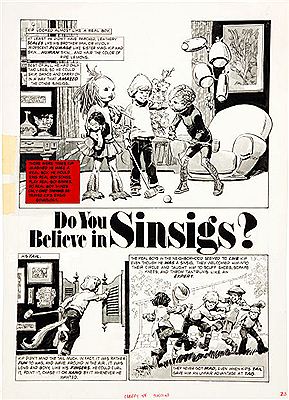 Creepy #88 Complete 8-Page Story "Do You Believe in Sinsigs" Original Art by Luis Bermejo - Auction record, sale price, and art valuation. Compare with similar artists and explore comparable artworks.