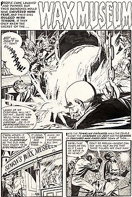 Tomb of Terror #1 Complete 5-Page Story "Wax Museum" Original Art