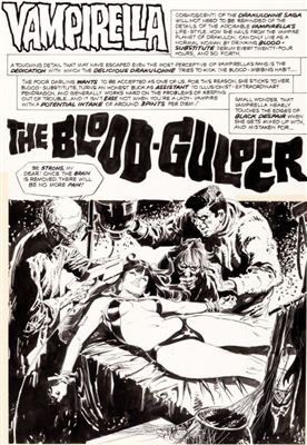 Vampirella #35 Splash Page 1 Original Art (Warren, 1974). by Jose Ortiz - Auction record, sale price, and art valuation. Compare with similar artists and explore comparable artworks.