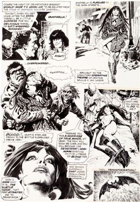 Vampirella #35 "The Blood-Gulper" Page 15 Original Art (Warren, 1974).