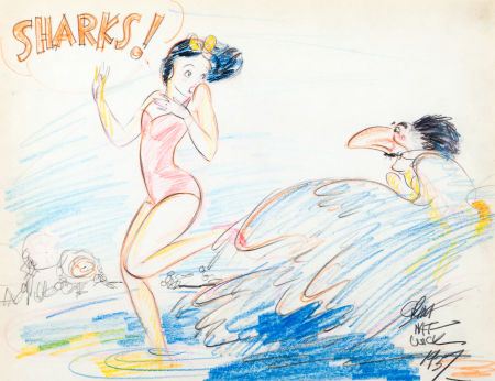 Snow White Going Away Drawing