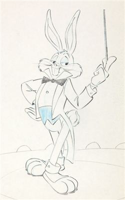Baton Bunny Lobby Card Concept Drawing (Warner Brothers, 1959). by Willie Ito - Auction record, sale price, and art valuation. Compare with similar artists and explore comparable artworks.