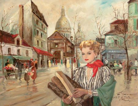 Paris Street Scene by François Gerome - Auction record, sale price, and art valuation. Compare with similar artists and explore comparable artworks.