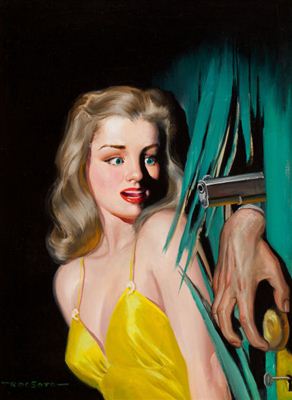 The Killer Waits, New Detective pulp cover