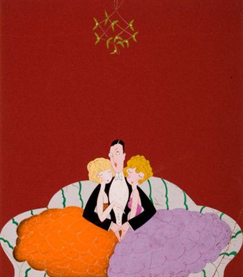 Under the Mistletoe, Vanity Fair cover illustration