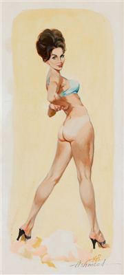 Posing by Hal (Harold) Ashmead - Auction record, sale price, and art valuation. Compare with similar artists and explore comparable artworks.