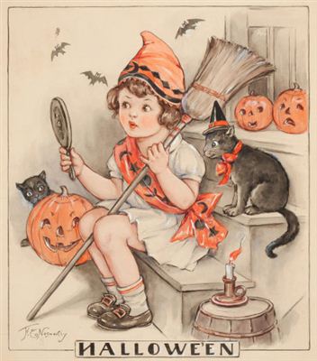 Halloween Spirits, Hearth and Home magazine cover