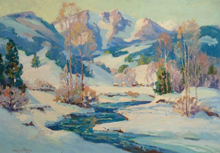 Colorado Mountains in the Winter, 1928