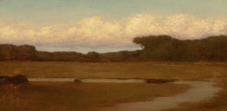 Meadow Brook by William Sartain - Auction record, sale price, and art valuation. Compare with similar artists and explore comparable artworks.