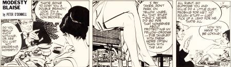 Modesty Blaise Daily Comic Strip #1929 Original Art