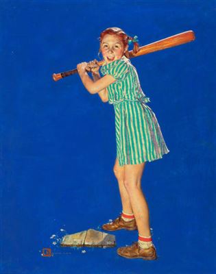 Up at Bat, The Saturday Evening Post cover, August 10, 1940
