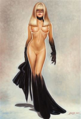 Nude with Mask by Nan Jiang - Auction record, sale price, and art valuation. Compare with similar artists and explore comparable artworks.