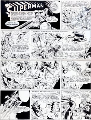 Superman Sunday Comic Strip #471 Original Art dated 11-7-48 (McClure Syndicate, 1948).