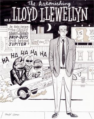 Lloyd Llewellyn #3 Cover Original Art (Fantagraphics, 1986).