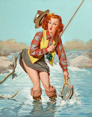 A Double Catch, Louis F. Dow Calendar Company illustration by Vaughan Bass - Auction record, sale price, and art valuation. Compare with similar artists and explore comparable artworks.