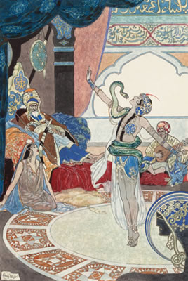 The Snake Charmer by Rene Bull - Auction record, sale price, and art valuation. Compare with similar artists and explore comparable artworks.
