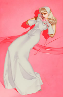 Petty Girl on the Phone, True magazine calendar pin-up