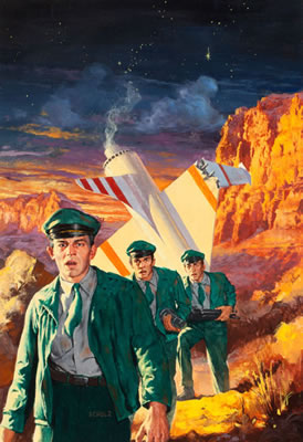Three to Conquer, Ace Double paperback cover by Robert Schulz - Auction record, sale price, and art valuation. Compare with similar artists and explore comparable artworks.