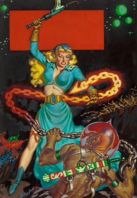 Sargasso of Lost Starships, Planet Stories pulp digest cover