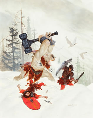 Sample artwork by Daniel R Horne (Born 1960), known for illustration - View similar artists and auction records