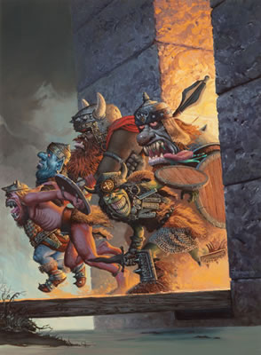 Sample artwork by Keith Parkinson (1958 - 2005), known for illustration, advertising art - View similar artists and auction records
