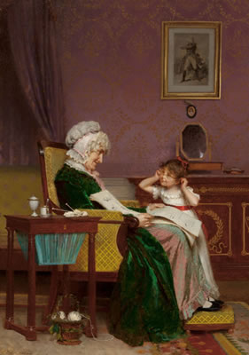 The First Lesson by Louis-Emile Adan - Auction record, sale price, and art valuation. Compare with similar artists and explore comparable artworks.
