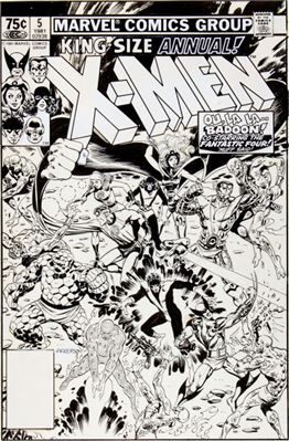 X-Men Annual #5 Cover Original Art