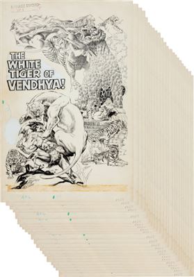 Savage Sword of Conan #103 Complete 50-Page Story "The White Tiger of Vendhya" Original Art