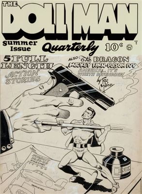 Gill Fox The Doll Man Quarterly #3 Summer Issue Cover Original Art