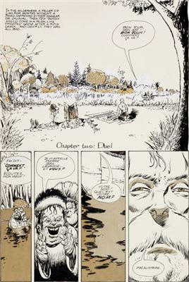 William Messner-Loebs Journey #1 Complete 9-Page Story "Chapter Two: Duel/Chapter Three: The Forgotten" Original Art