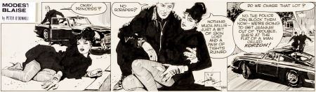 Jim Holdaway Modesty Blaise Daily Comic Strip #554 Original Art