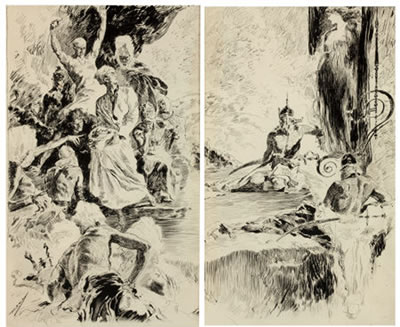 King of the Khyber Rifles, Everybody's Magazine story illustration: A Pair of Works by Joseph Clement Coll - Auction record, sale price, and art valuation. Compare with similar artists and explore comparable artworks.