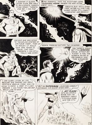 Superman #113 Page 3 Original Art (DC, 1957).