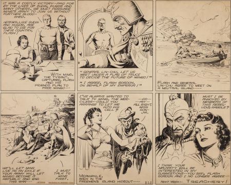 Flash Gordon Sunday Comic Strip (Used to Create a USPS 1995 Comic Strip Classics Stamp) by Al Raymond - Auction record, sale price, and art valuation. Compare with similar artists and explore comparable artworks.
