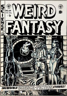 Nickel Library Series "Weird Fantasy #24 Cover" Original Art (San Francisco Comic Book Co., c. 1973).