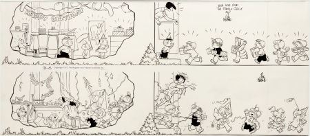 The Family Circus Sunday Comic Strip Original Art dated 3-6-77 (Register and Tribune Syndicate, 1977).