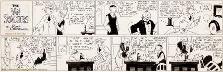 The Van Swaggers Sunday Comic Strip Original Art date 4-15-28 (King Features Syndicate, 1928). by Russell Westover - Auction record, sale price, and art valuation. Compare with similar artists and explore comparable artworks.