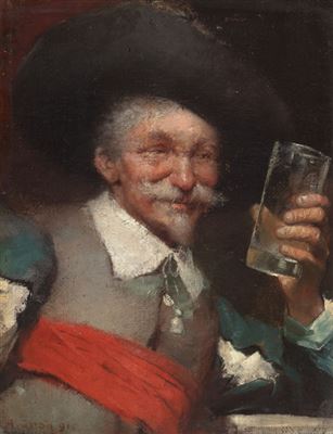 Drinking Cavalier