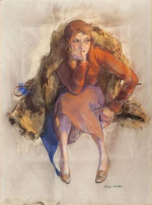 Waiting, Collier's magazine cover