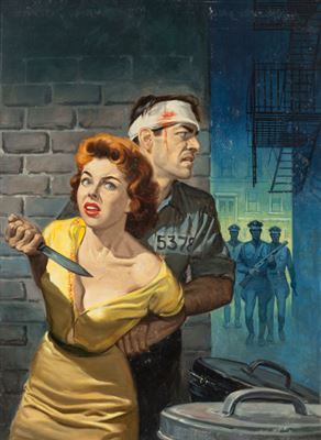 A Question of Guilt, Trapped Detective Story magazine cover