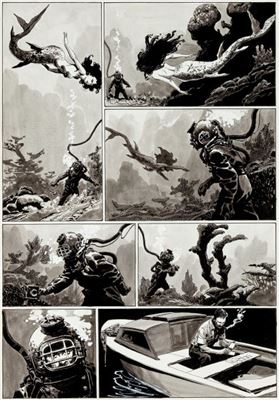 Sample artwork by Luis Bermejo (Born 1931), known for comic book artist, illustration - View similar artists and auction records