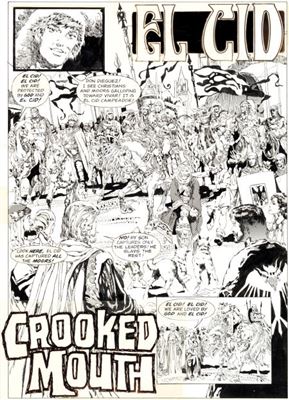 Gonzalo Mayo Eerie #70 "Crooked Mouth" Complete 10-Page Story Original Art