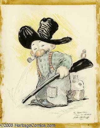 Snuffy Smith Sketch by William De Beck - Auction record, sale price, and art valuation. Compare with similar artists and explore comparable artworks.