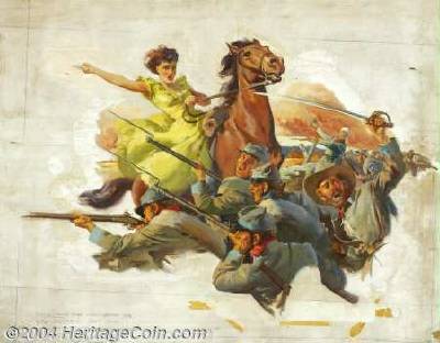 Magazine Illustration: Belle Boyd's Love Story
