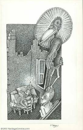 Book Illustration (1997)-Maxon's Poe by Maxon Crumb - Auction record, sale price, and art valuation. Compare with similar artists and explore comparable artworks.