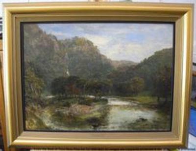 A River Scene, Mantlock