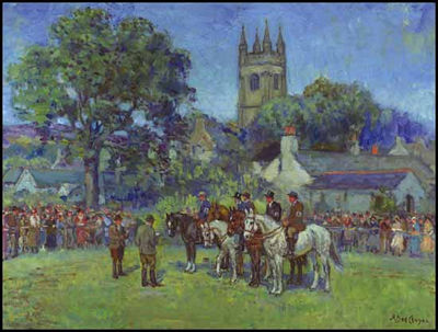 Sample artwork by Alice Des Clayes (1890 - 1968), known for rural genre, animal and figure painting - View similar artists and auction records