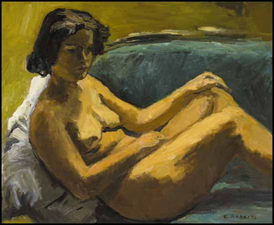 Reclining Nude (The Artist's Wife) by William Goodridge Roberts - Auction record, sale price, and art valuation. Compare with similar artists and explore comparable artworks.